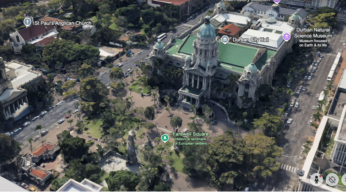 Aerial view of Durban